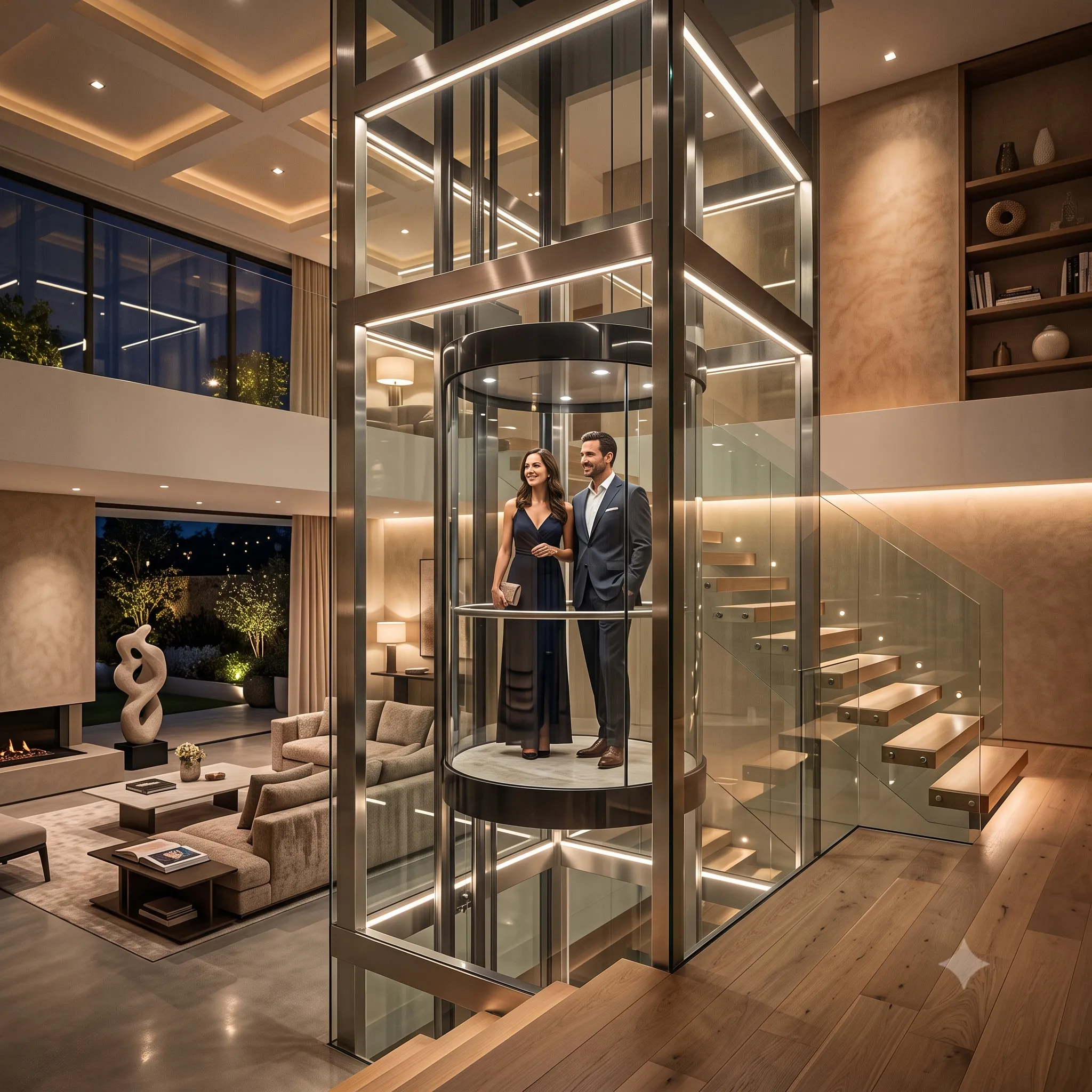 Glass cabin finish